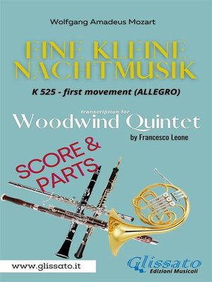cover image of Allegro from "Eine Kleine Nachtmusik" for Woodwind Quintet (score & parts)